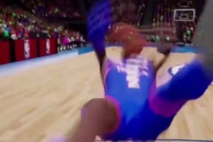 太搞了球迷制作动画调侃：沉浸式感受防守亚历山大~_录像